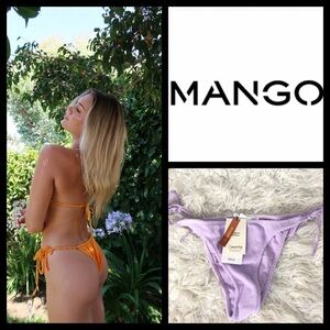 NWT Mango MNG French Terry Brazilian Bikini